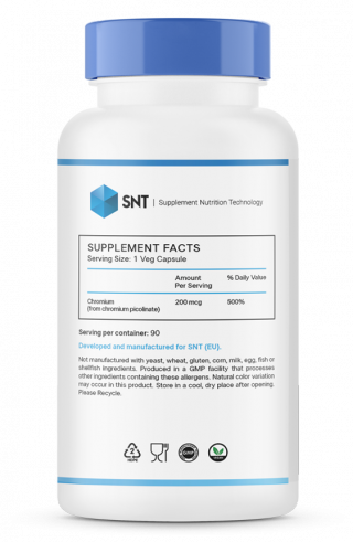 SNT Chromium Picolinate, 90 капсул