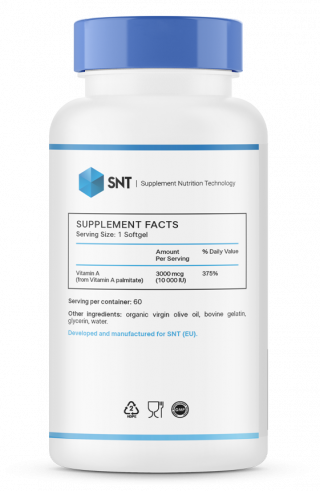 SNT Vitamin A, Витамин А, 60 капсул